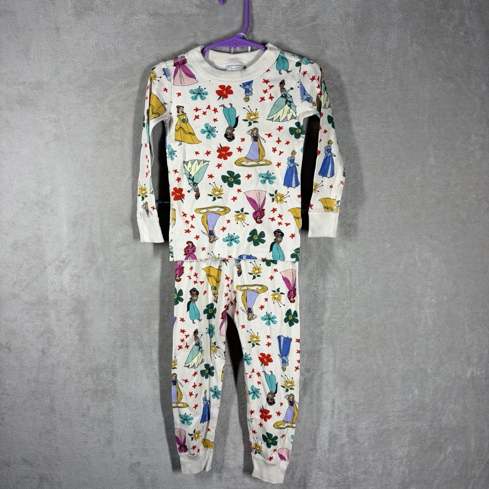 Hanna Andersson Disney Princess Long Sleeve Pajamas Size 3T Animated Movies